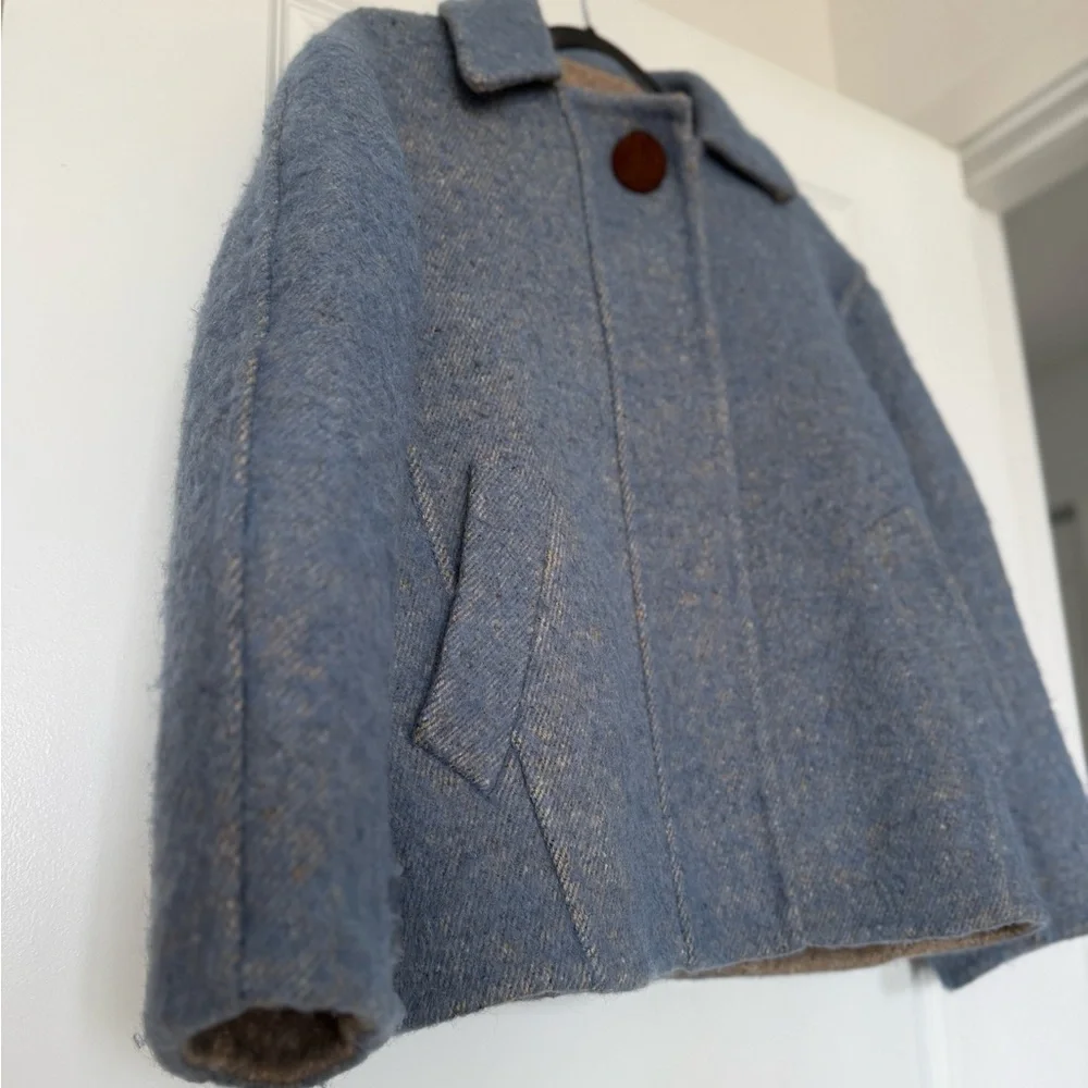 Like new Tory Burch Snap-Front Double-Face Wool $1,798